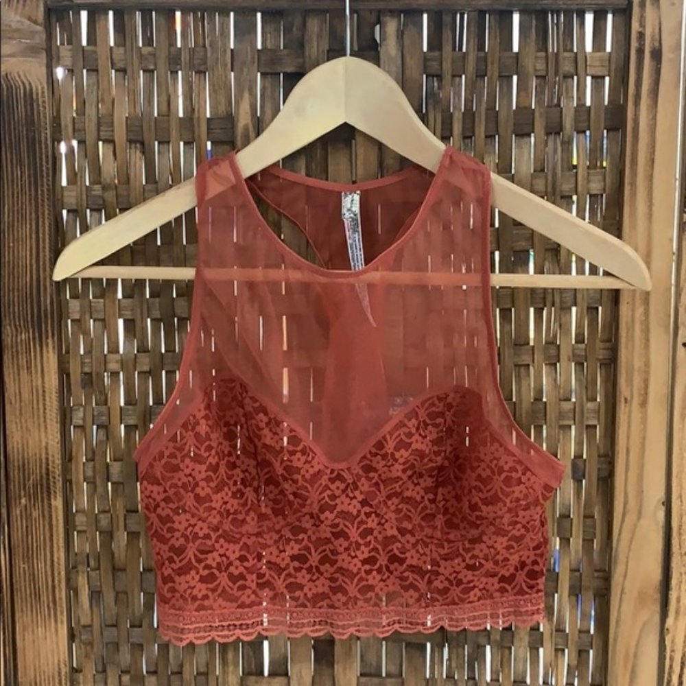 NWT Free People Intimately Stay With Me Longline Bralette Medium